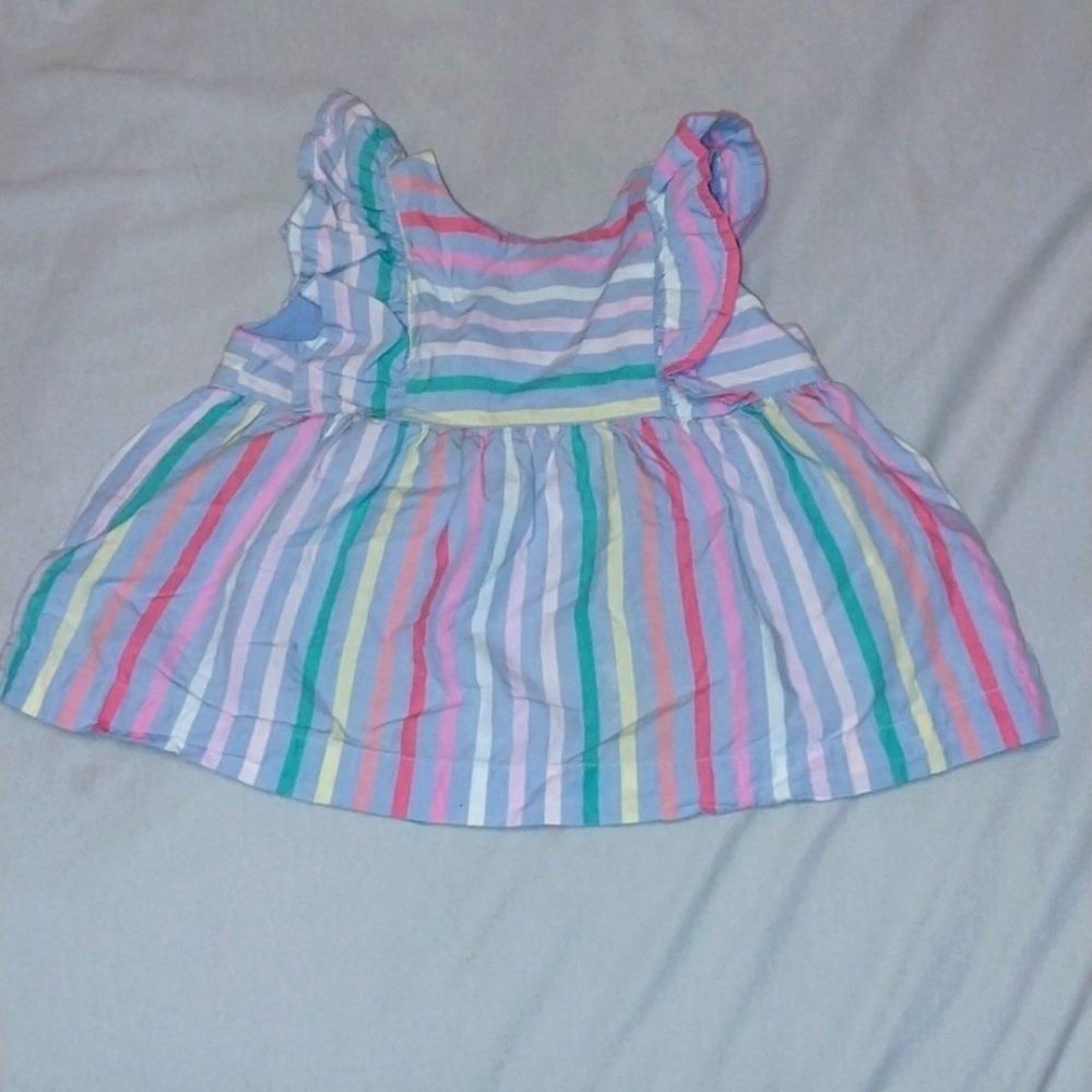 Baby Gap Ruffle Stripe top 18-24 month